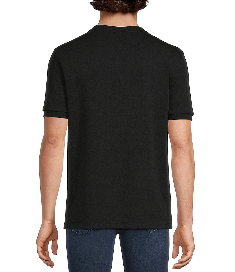 Murano Liquid Luxury Neoprene Crew Neck Short Sleeve Shirt