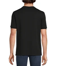 Murano Liquid Luxury Neoprene Crew Neck Short Sleeve Shirt