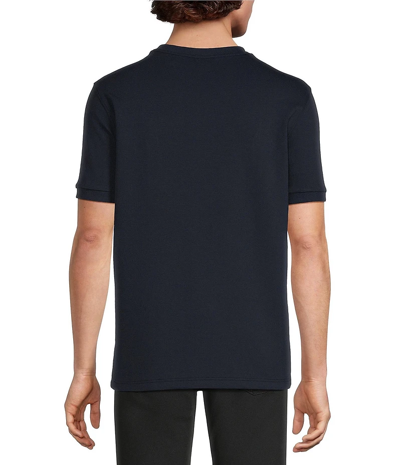Murano Liquid Luxury Neoprene Crew Neck Short Sleeve Shirt