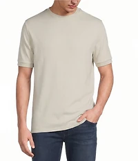 Murano Liquid Luxury Neoprene Crew Neck Short Sleeve Shirt