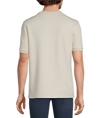 Murano Liquid Luxury Neoprene Crew Neck Short Sleeve Shirt