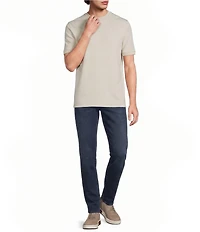 Murano Liquid Luxury Neoprene Crew Neck Short Sleeve Shirt