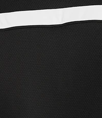 Murano Liquid Luxury Pieced Slim Fit Johnny Collar Short Sleeve Polo Shirt