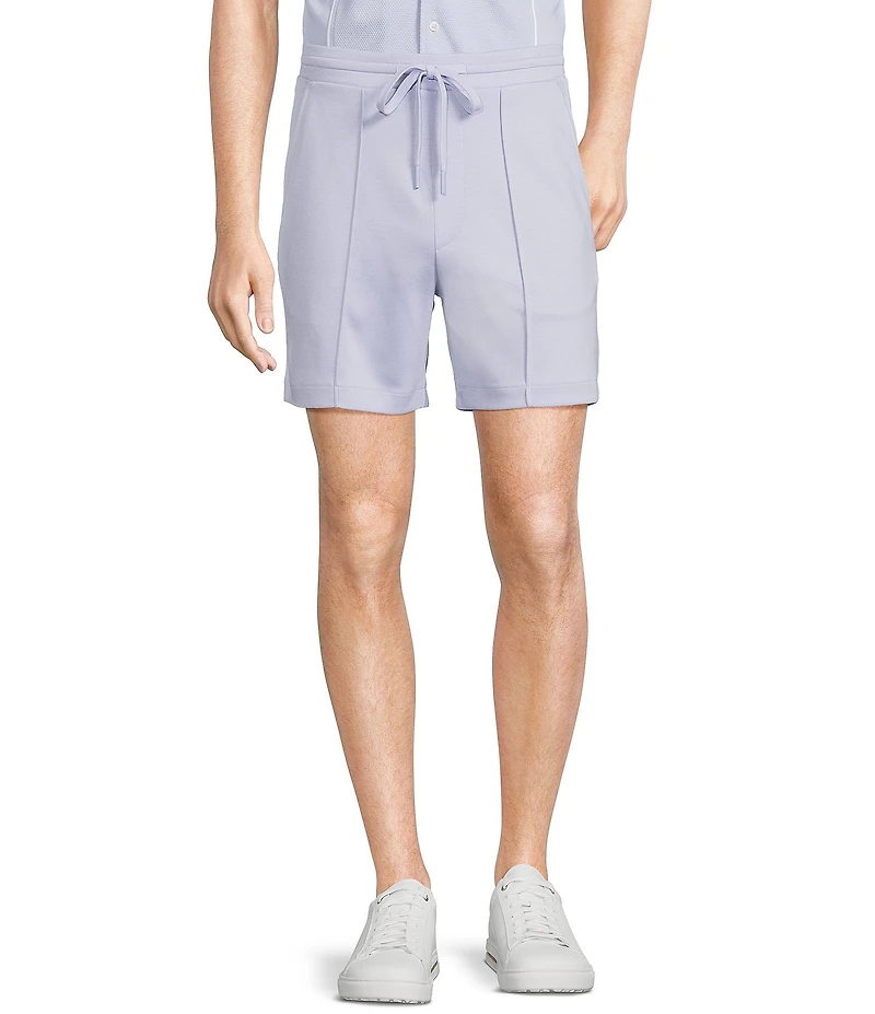 Murano Liquid Luxury Pintuck Neoprene Knit 5.5#double; Inseam Shorts