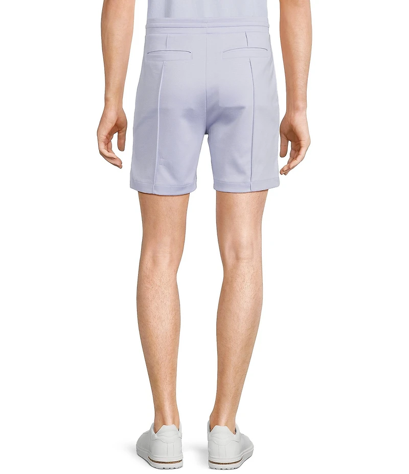 Murano Liquid Luxury Pintuck Neoprene Knit 5.5#double; Inseam Shorts