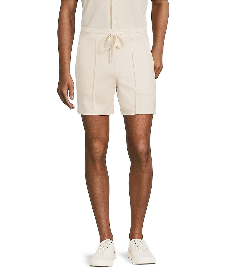 Murano Liquid Luxury Pintuck Neoprene Knit 5.5#double; Inseam Shorts