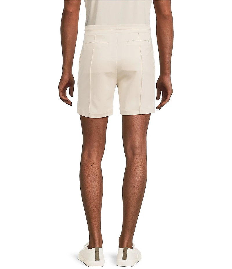 Murano Liquid Luxury Pintuck Neoprene Knit 5.5#double; Inseam Shorts