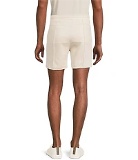 Murano Liquid Luxury Pintuck Neoprene Knit 5.5#double; Inseam Shorts