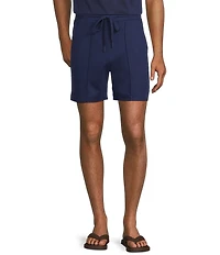 Murano Liquid Luxury Pintuck Neoprene Knit 5.5#double; Inseam Shorts