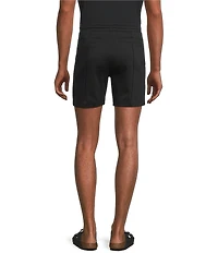 Murano Liquid Luxury Pintuck Neoprene Knit 5.5#double; Inseam Shorts