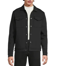 Murano Liquid Luxury Slim Fit Neoprene Trucker Jacket