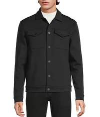 Murano Liquid Luxury Slim Fit Neoprene Trucker Jacket