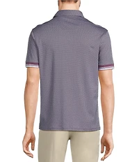 Murano Liquid Luxury Slim Fit Printed Short Sleeve Polo Shirt
