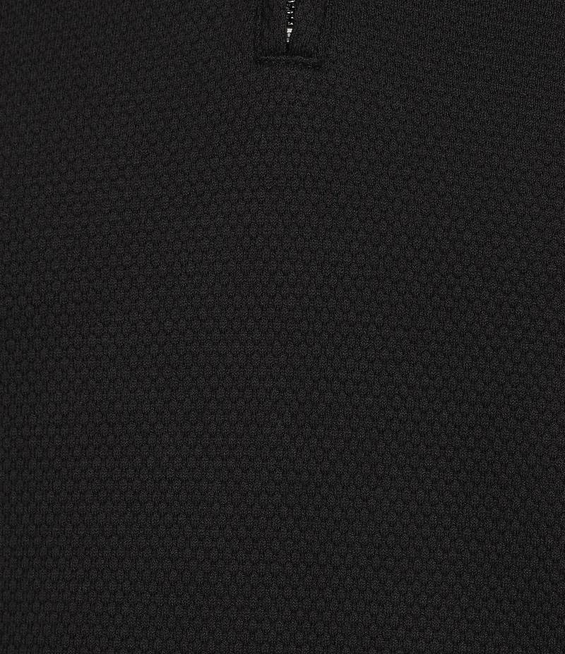 Murano Liquid Luxury Slim Fit Quarter-Zip Solid Short Sleeve Polo Shirt
