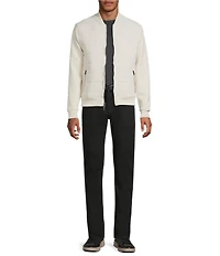 Murano Liquid Luxury Slim Fit Quilted Full-Zip Mock Jacket