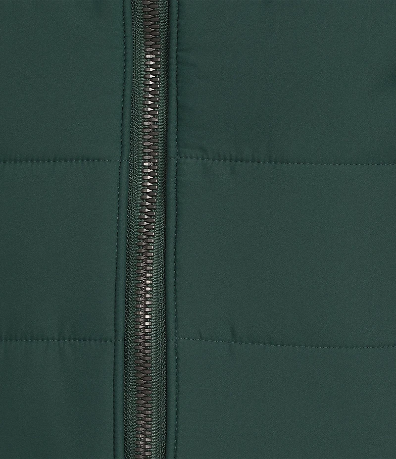 Murano Liquid Luxury Slim Fit Quilted Full-Zip Mock Jacket