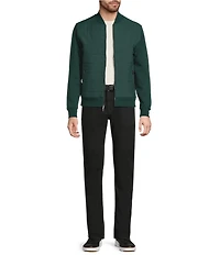 Murano Liquid Luxury Slim Fit Quilted Full-Zip Mock Jacket