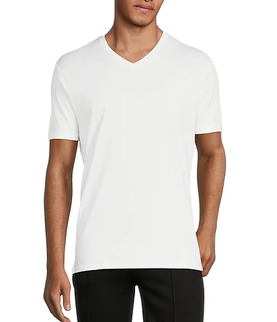 Murano Liquid Luxury Slim-Fit Short-Sleeve V-Neck T-Shirt