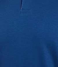 Murano Liquid Luxury Slim Fit Solid Interlock Short Sleeve Polo Shirt