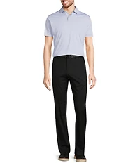 Murano Liquid Luxury Slim Fit Solid Interlock Short Sleeve Polo Shirt