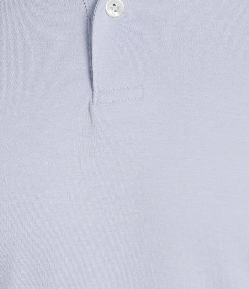 Murano Liquid Luxury Slim Fit Solid Interlock Short Sleeve Polo Shirt