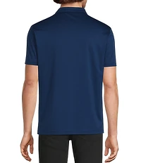 Murano Liquid Luxury Slim Fit Solid Interlock Short Sleeve Polo Shirt