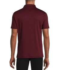 Murano Liquid Luxury Slim Fit Solid Interlock Short Sleeve Polo Shirt
