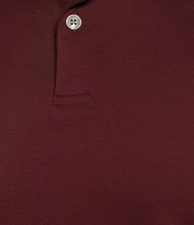 Murano Liquid Luxury Slim Fit Solid Interlock Short Sleeve Polo Shirt