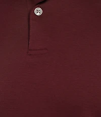 Murano Liquid Luxury Slim Fit Solid Interlock Short Sleeve Polo Shirt