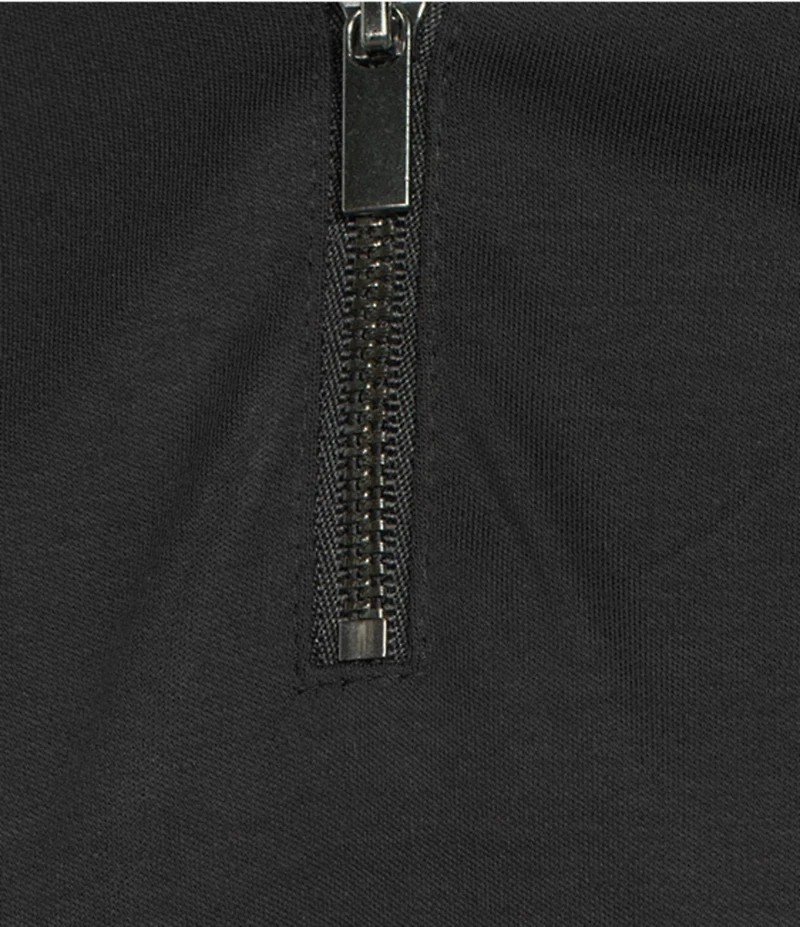 Murano Liquid Luxury Slim Fit Solid Interlock Short Sleeve Quarter-Zip Polo Shirt