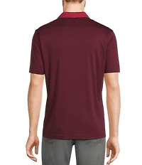 Murano Liquid Luxury Slim Fit Textured Coatfront Short Sleeve Woven Camp Shirt