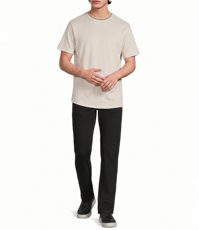 Murano Liquid Luxury Slim Fit Textured Short Sleeve T-Shirt