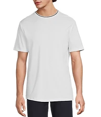 Murano Liquid Luxury Slim Fit Textured Short Sleeve T-Shirt