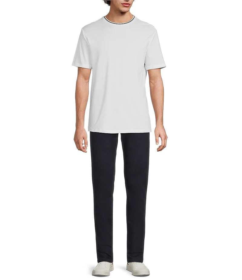 Murano Liquid Luxury Slim Fit Textured Short Sleeve T-Shirt