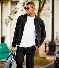 Murano Liquid Luxury Slim Fit Zip Shirt Jacket