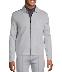Murano Liquid Luxury Slim Fit Zip Shirt Jacket