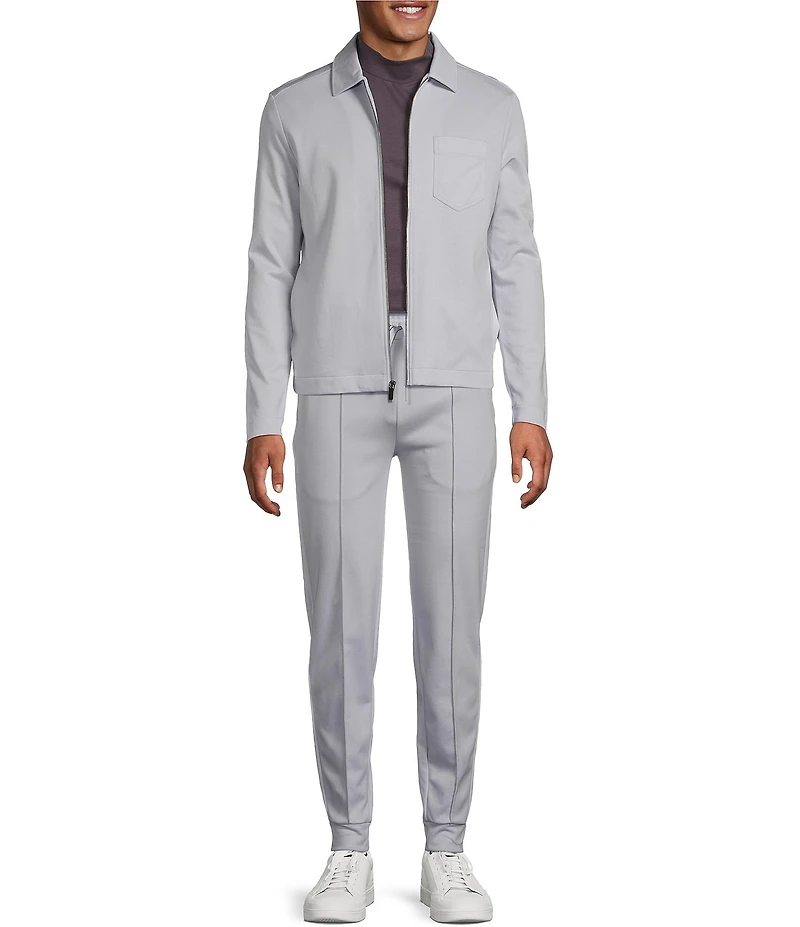 Murano Liquid Luxury Slim Fit Zip Shirt Jacket