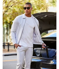 Murano Liquid Luxury Slim Fit Zip Shirt Jacket