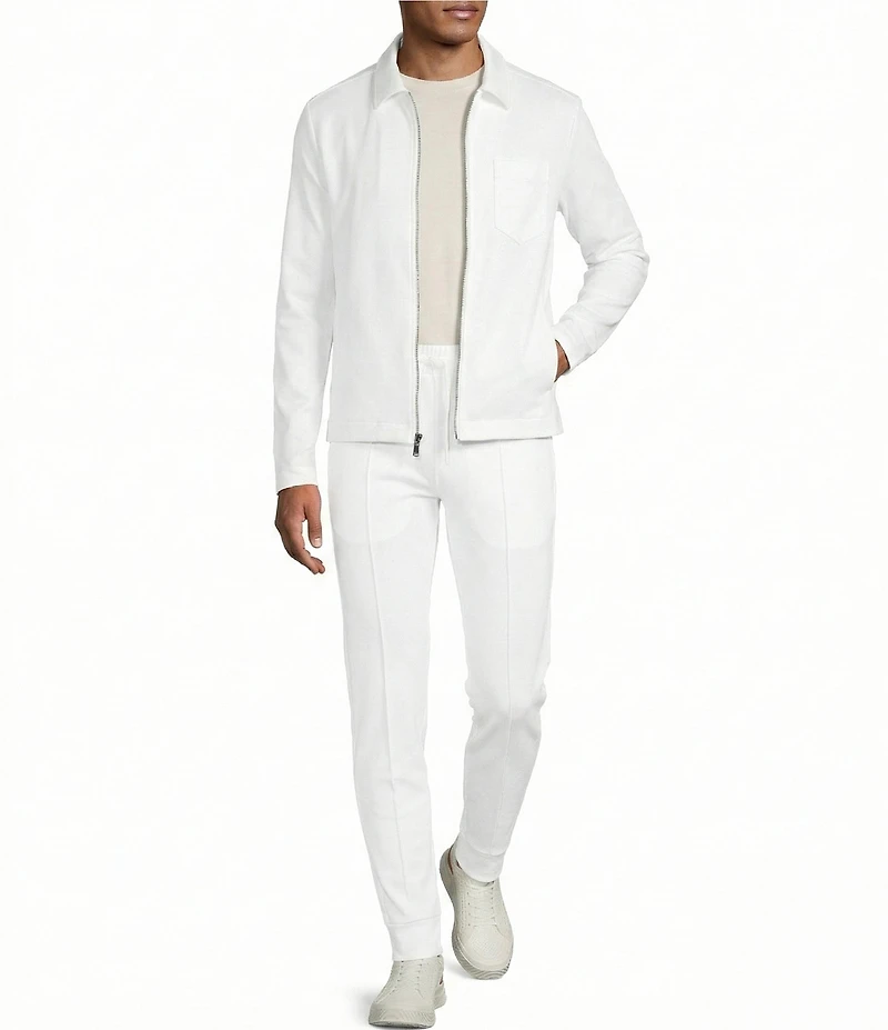 Murano Liquid Luxury Slim Fit Zip Shirt Jacket