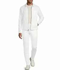 Murano Liquid Luxury Slim Fit Zip Shirt Jacket