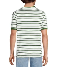 Murano Liquid Luxury Stripe Crew Neck Short Sleeve T-Shirt