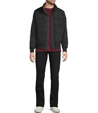 Murano Long Sleeve Stand Collar Bomber Jacket