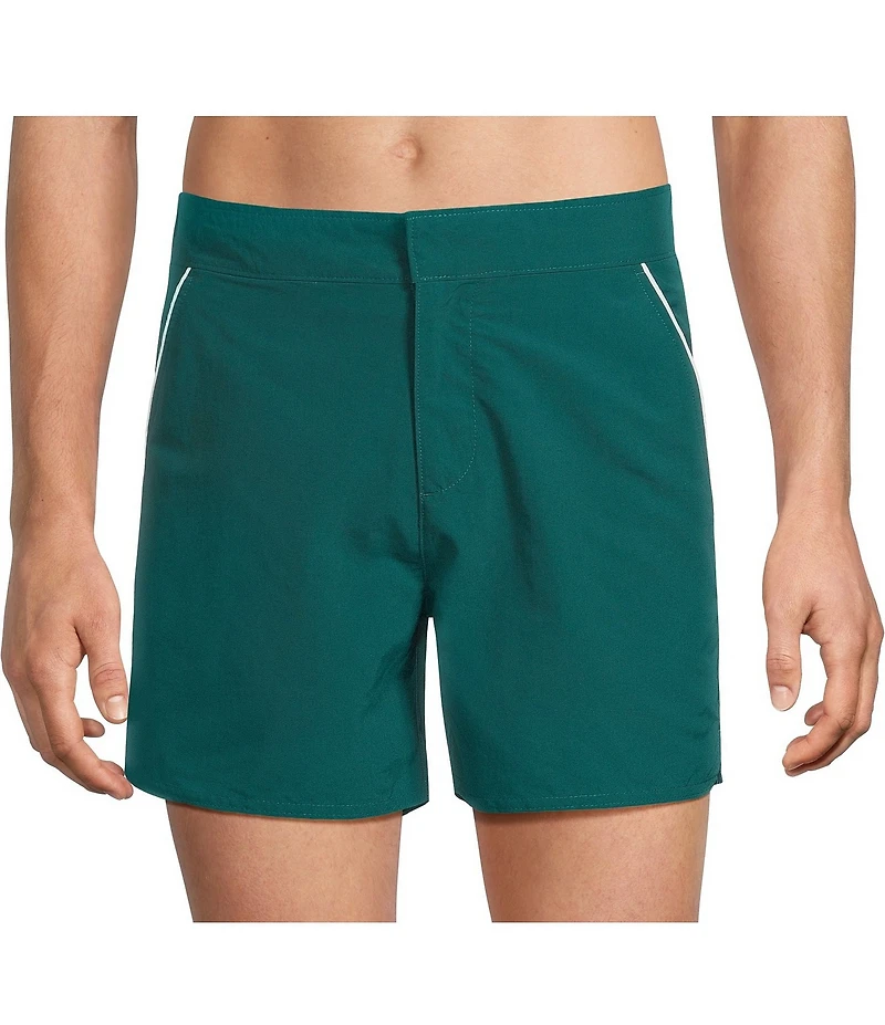 Murano Monaco 5#double; Solid Swim Trunks