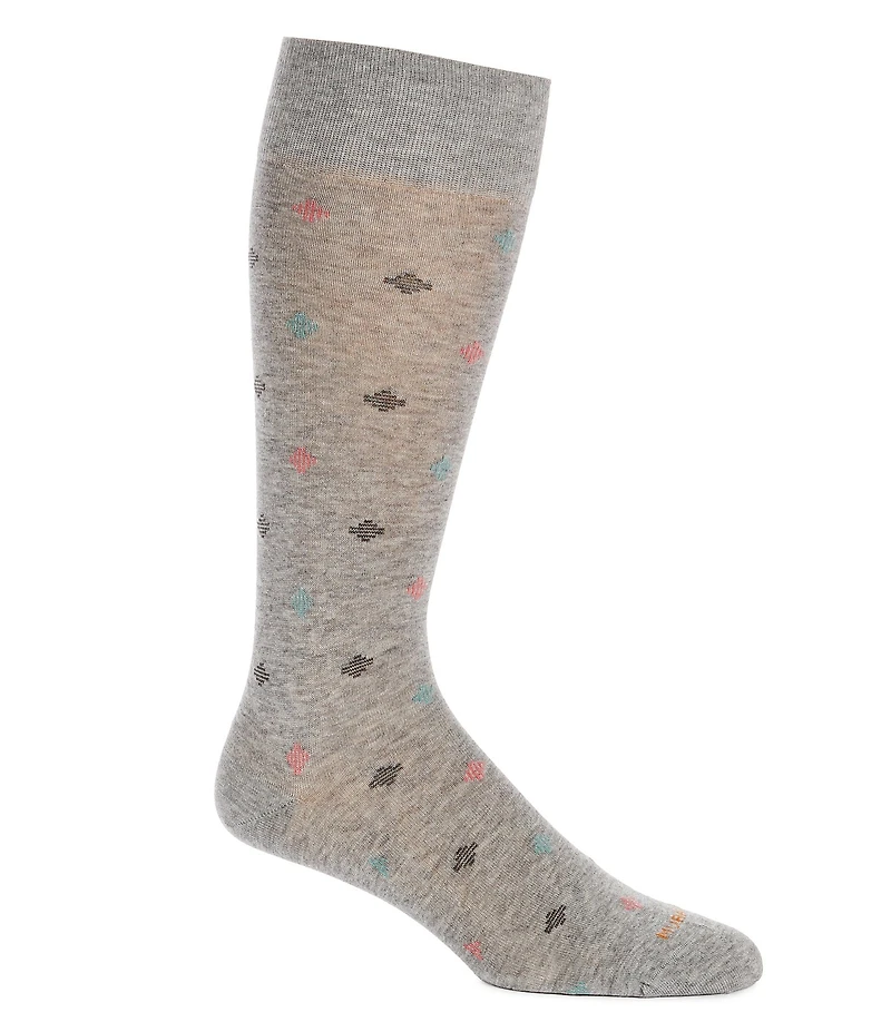 Murano Neat Pattern Crew Dress Socks