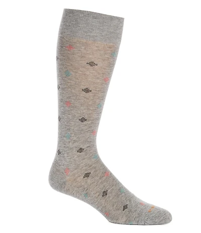 Murano Neat Pattern Crew Dress Socks
