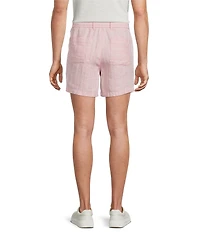 Murano Oaxaca Collection Linen Striped 5.5#double; Inseam Shorts