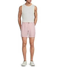 Murano Oaxaca Collection Linen Striped 5.5#double; Inseam Shorts
