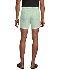 Murano Oaxaca Collection Linen Striped 5.5#double; Inseam Shorts