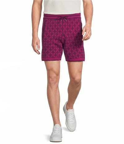 Murano Oaxaca Collection Coordinating Printed Jacquard 5.5#double; Inseam Shorts