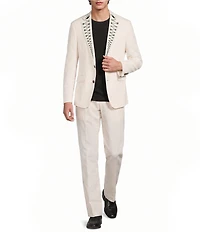 Murano Oaxaca Collection Slim Fit Embroidery Lapel Suit Separates Jacket